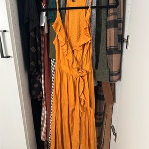 Roxy Sunburst Orange Maxi Dress